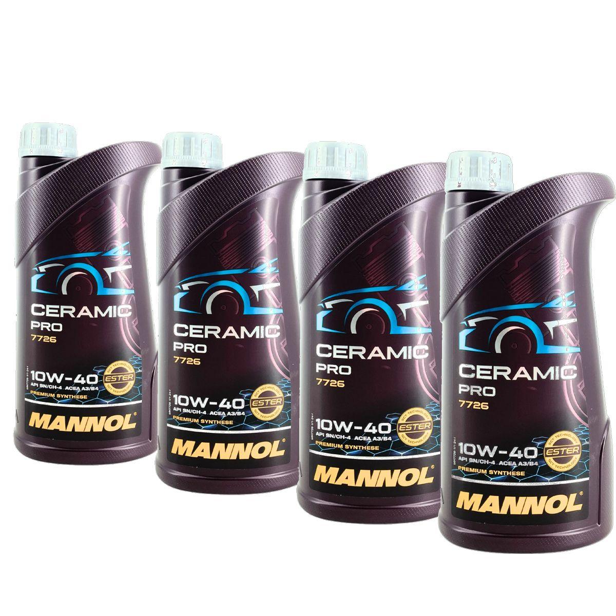 Mannol Ceramic Pro 10W-40 4x1 Liter
