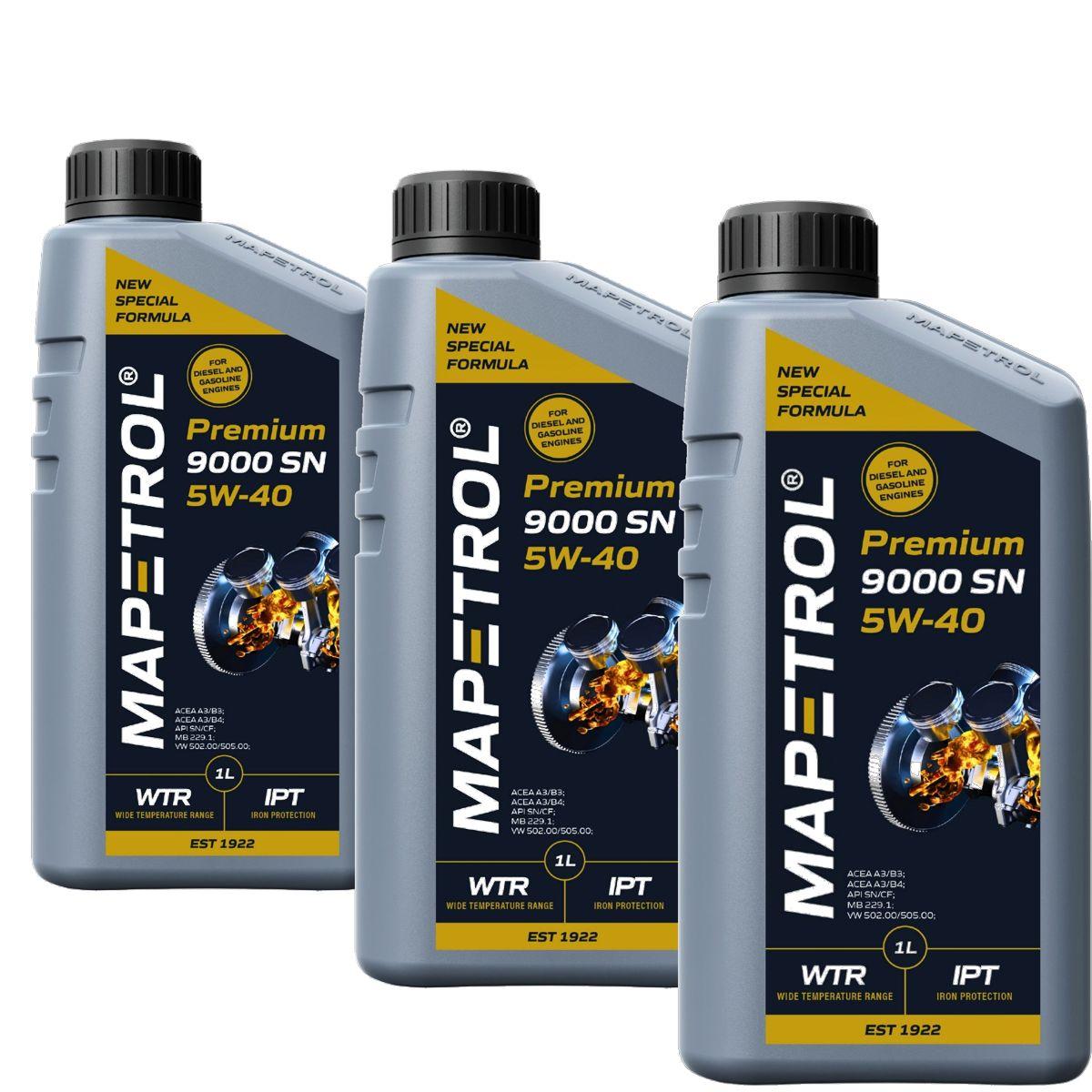 Mapetrol Premium 9000 SN 5W-40 3x1 Liter