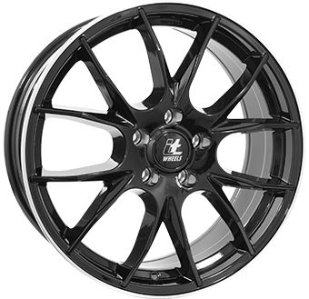 ITWHEELS KIRA shiny black polished lip 7.5Jx18 4x100 ET38