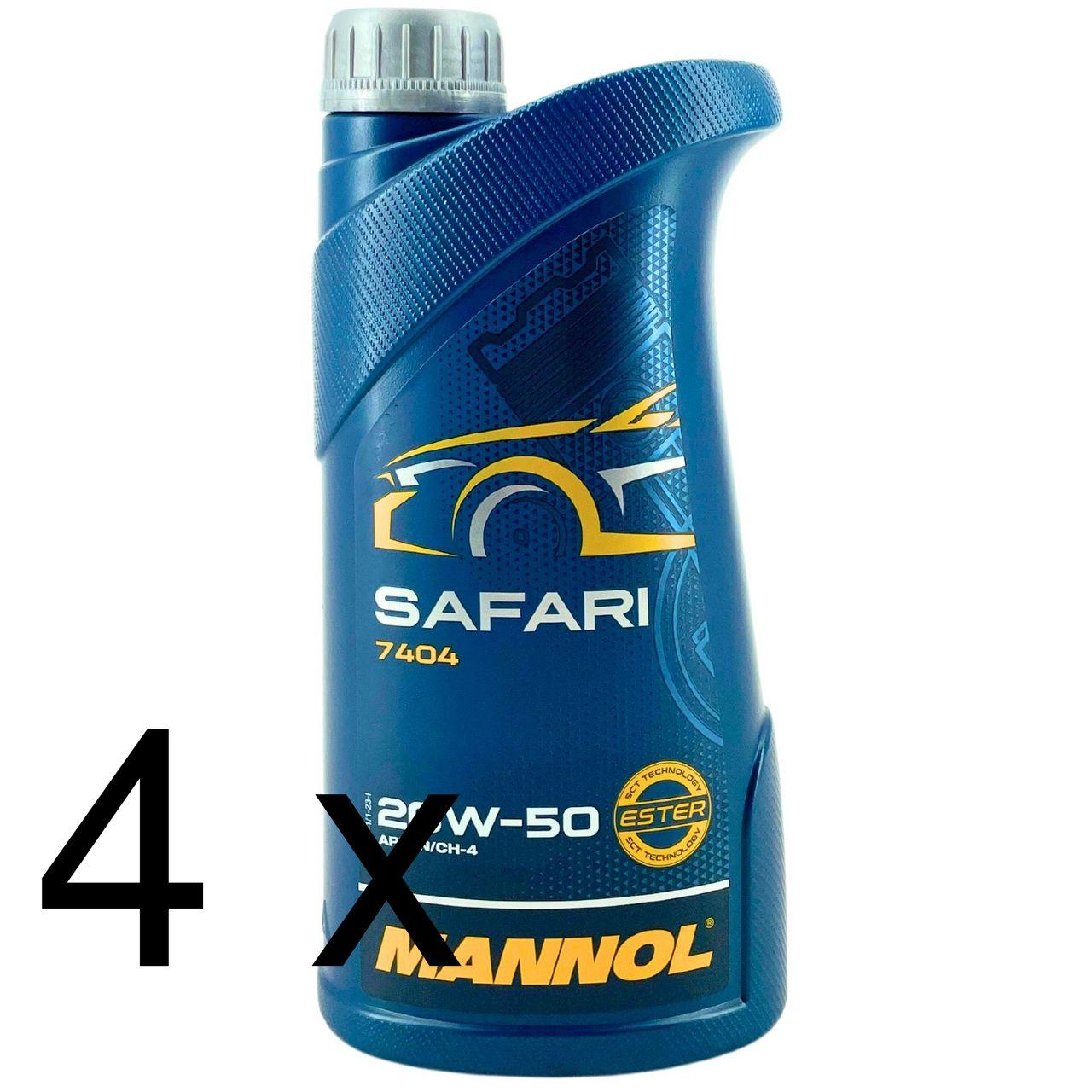 Mannol Safari 20W-50 4x1 Liter