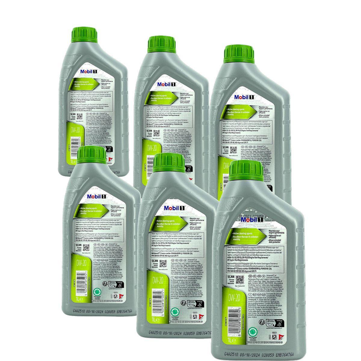 Mobil 1 ESP X2 0W-20 6x1 Liter