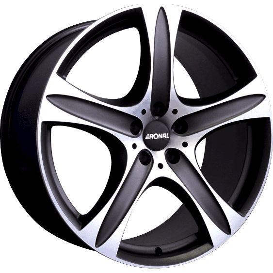 RONAL R55 SUV mattschwarz-frontkopiert 7.5Jx17 5x108 ET45