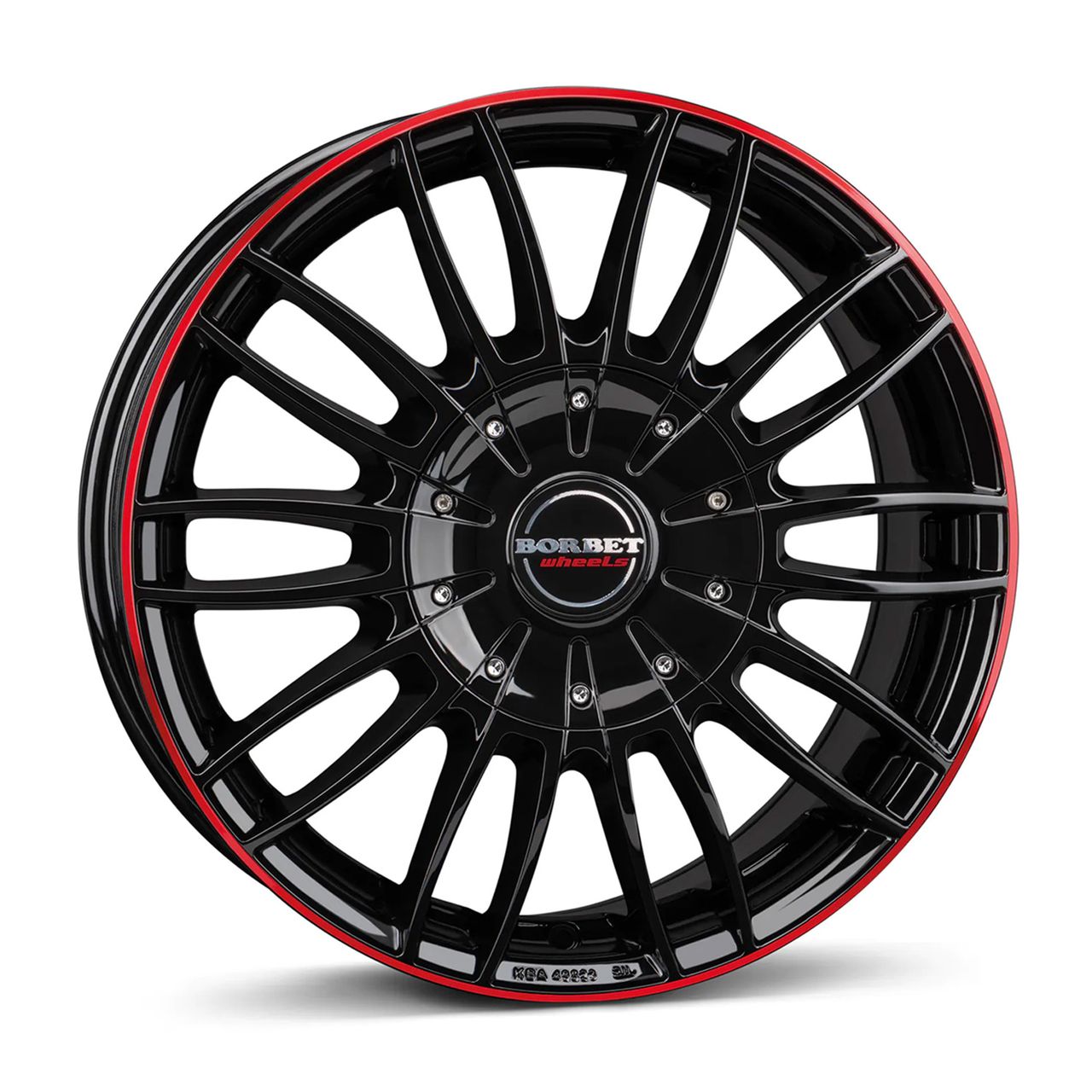BORBET DESIGN CW3 black glossy red ring 7.5Jx18 6x139.7 ET45