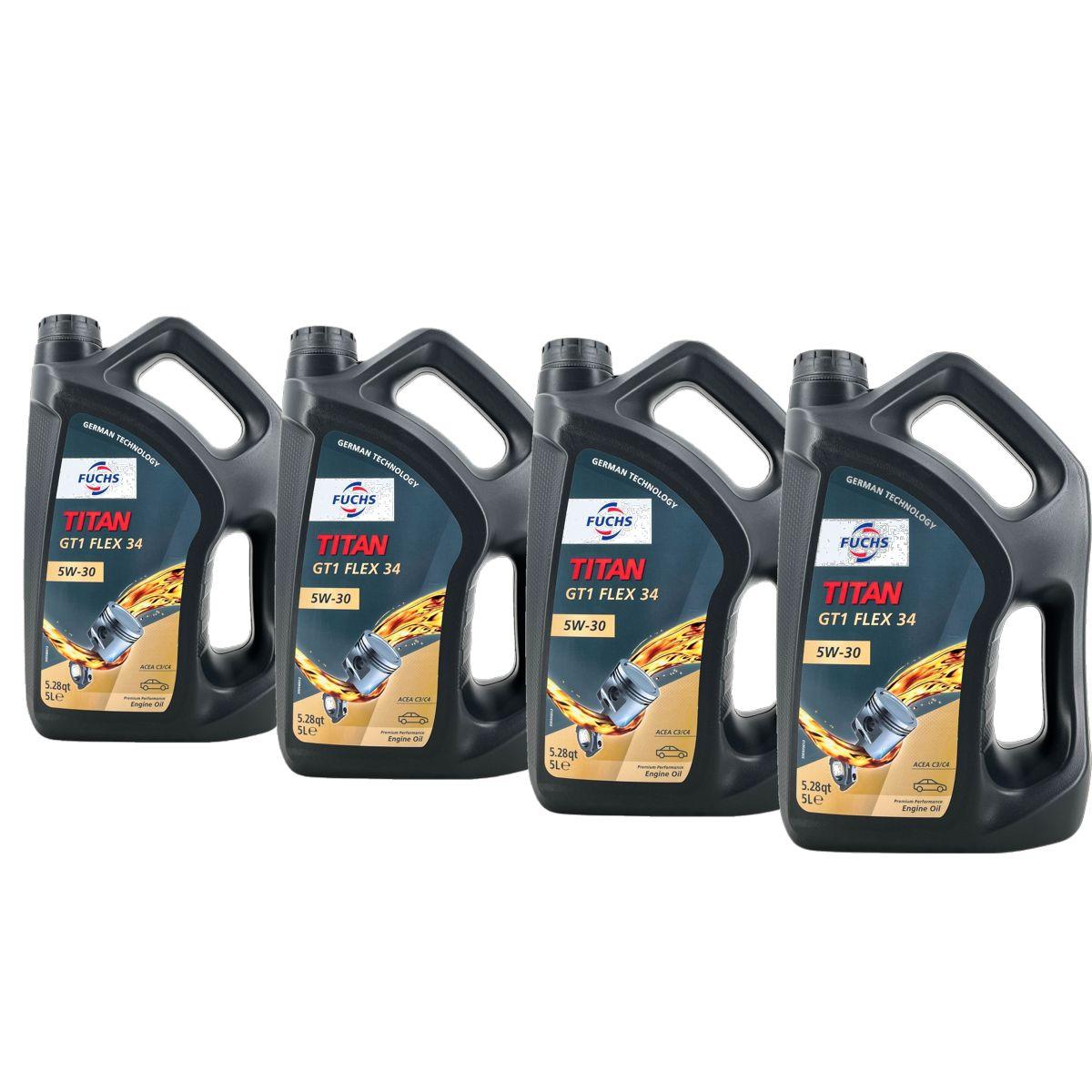 Fuchs Titan GT1 Flex 34  5W-30 4x5 Liter