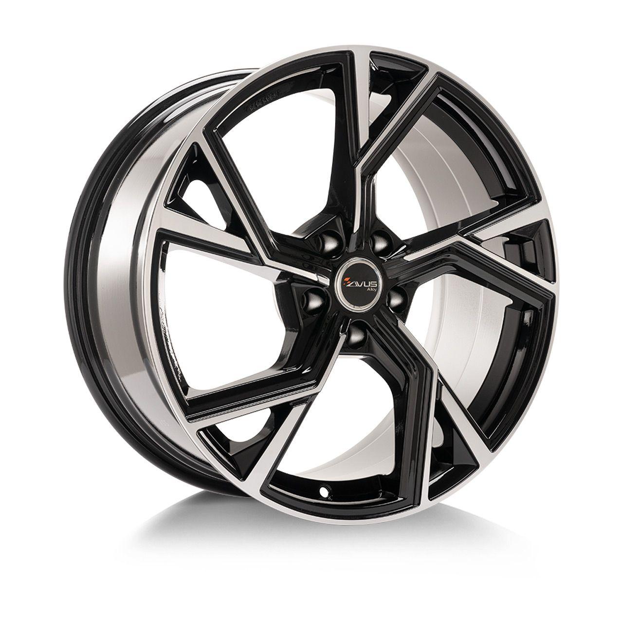 AVUS RACING AF20 black polished 9.5Jx21 5x112 ET31