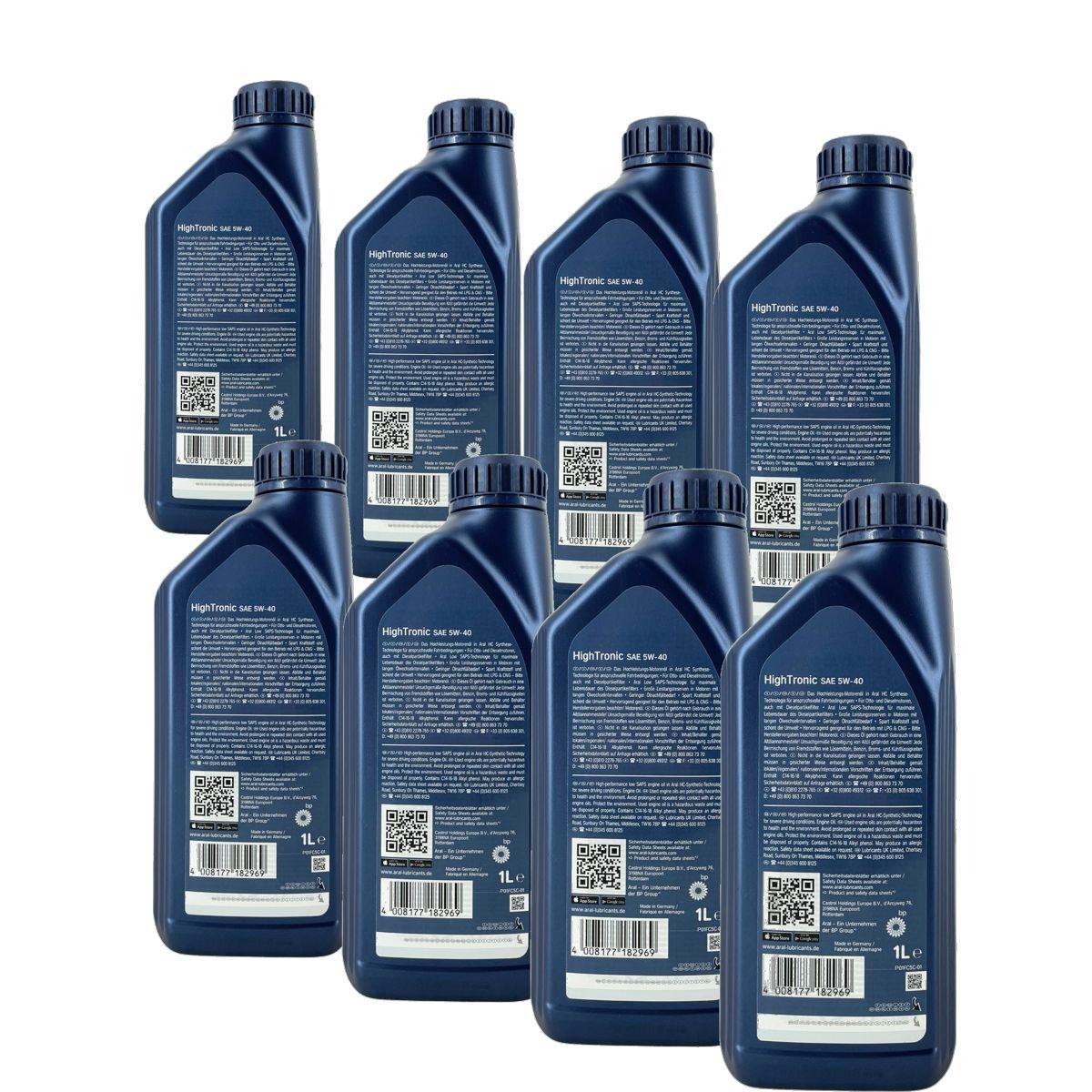 Aral HighTronic 5W-40 8x1 Liter