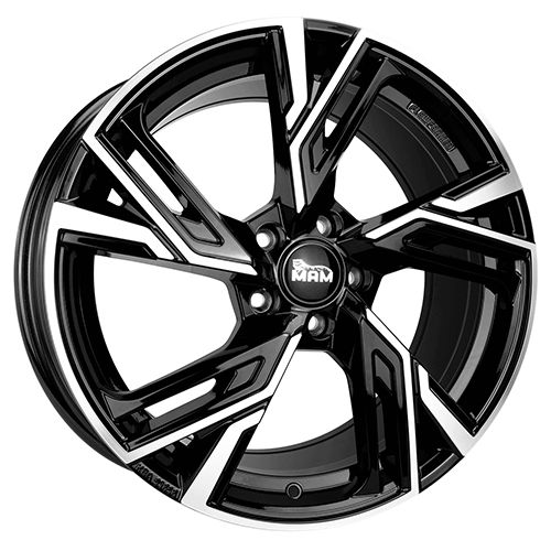 MAM WHEELS MAM RS5 black front polished 8.5Jx20 5x112 ET30