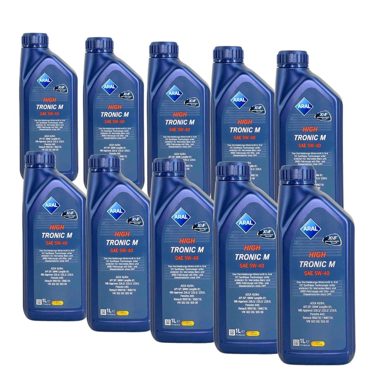 Aral HighTronic M 5W-40 10x1 Liter