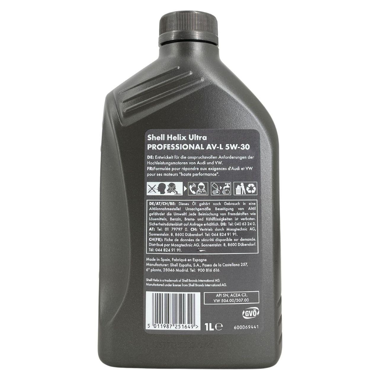 Shell Helix Ultra Professional AV-L 5W-30 1 Liter