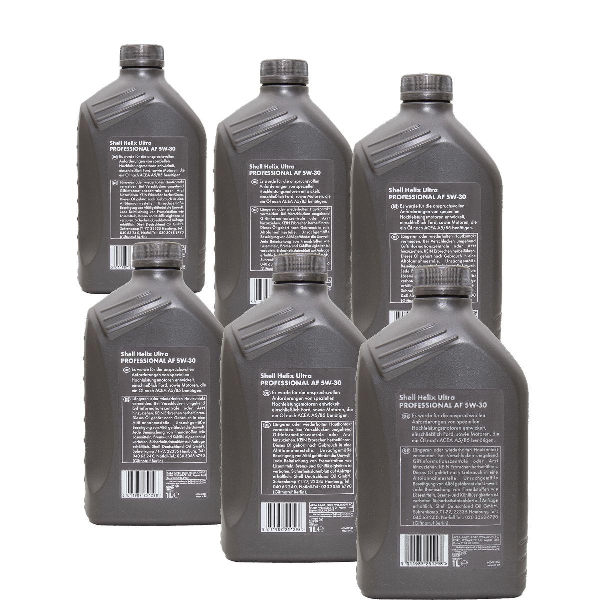 Shell Helix Ultra Professional AF 5W-30 6x1 Liter