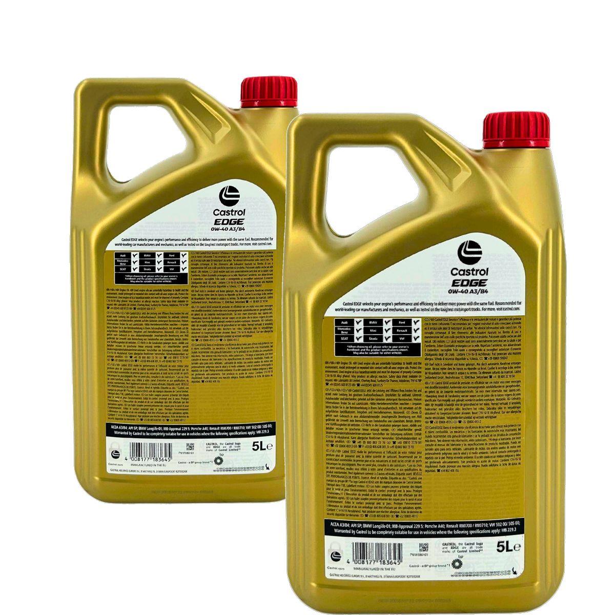 Castrol Edge 0W-40 A3/B4 2x5 Liter