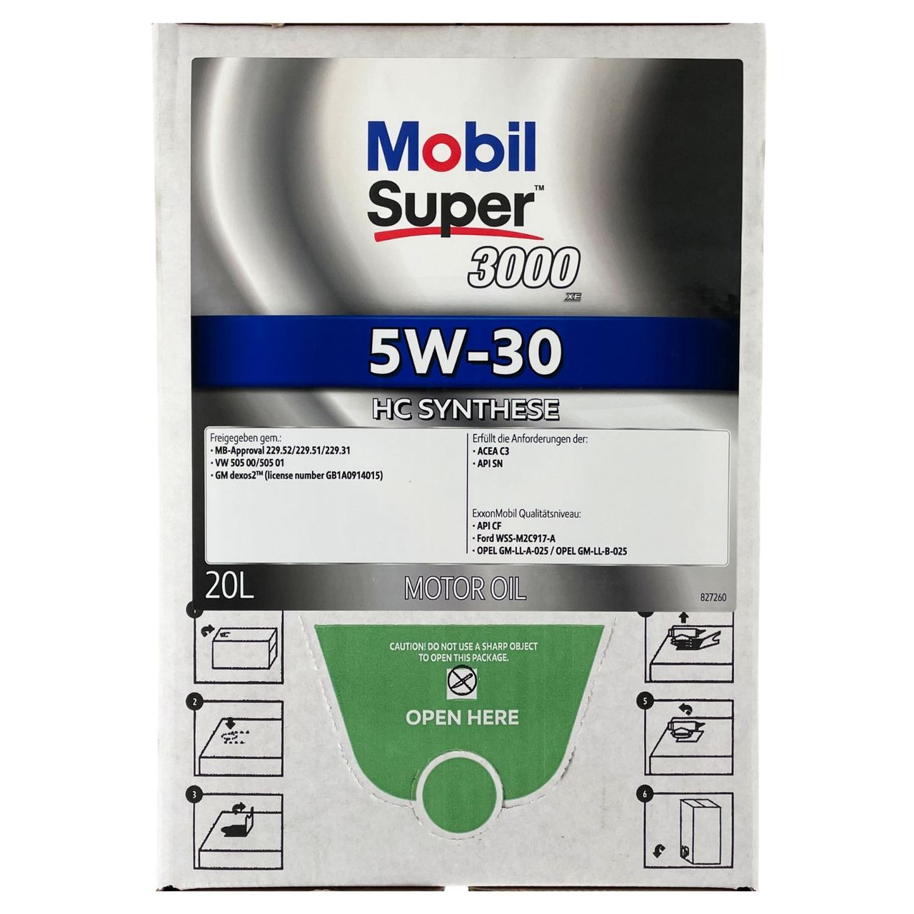 Mobil Super 3000 XE 5W-30 20 Liter BAG-IN Box