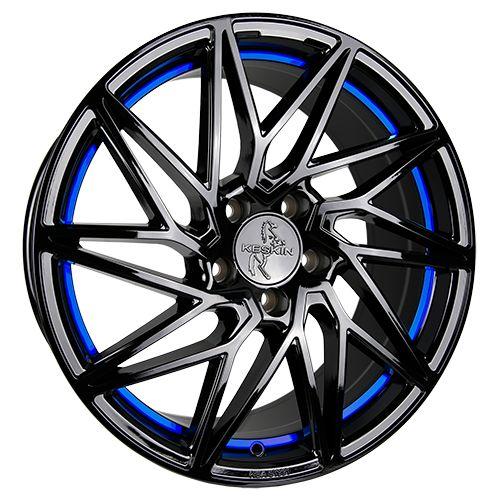 KESKIN WHEELS KT20 FUTURE black painted blue inside 8.5Jx20 5x112 ET45