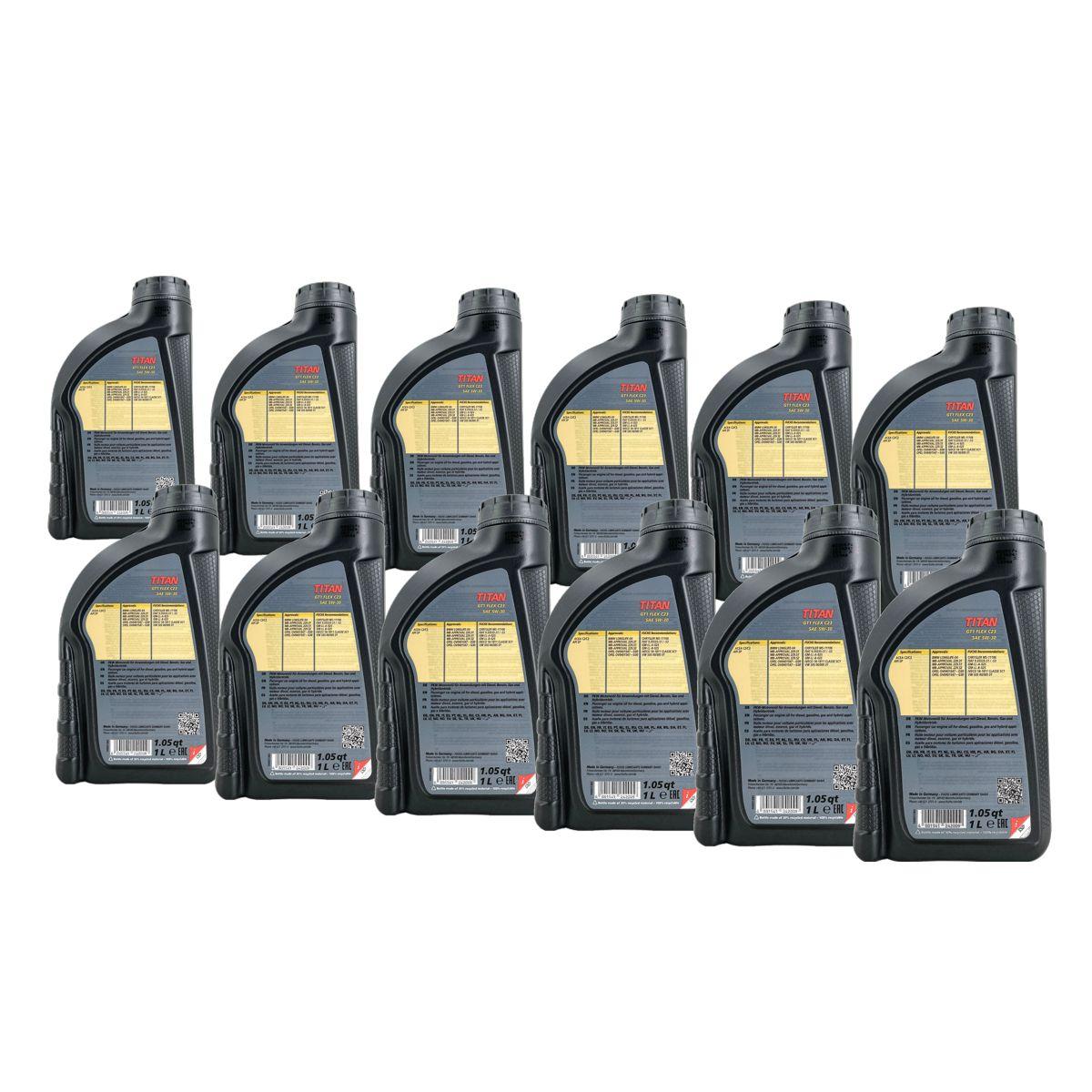 Fuchs Titan GT1 Flex C23 5W-30  12x1 Liter