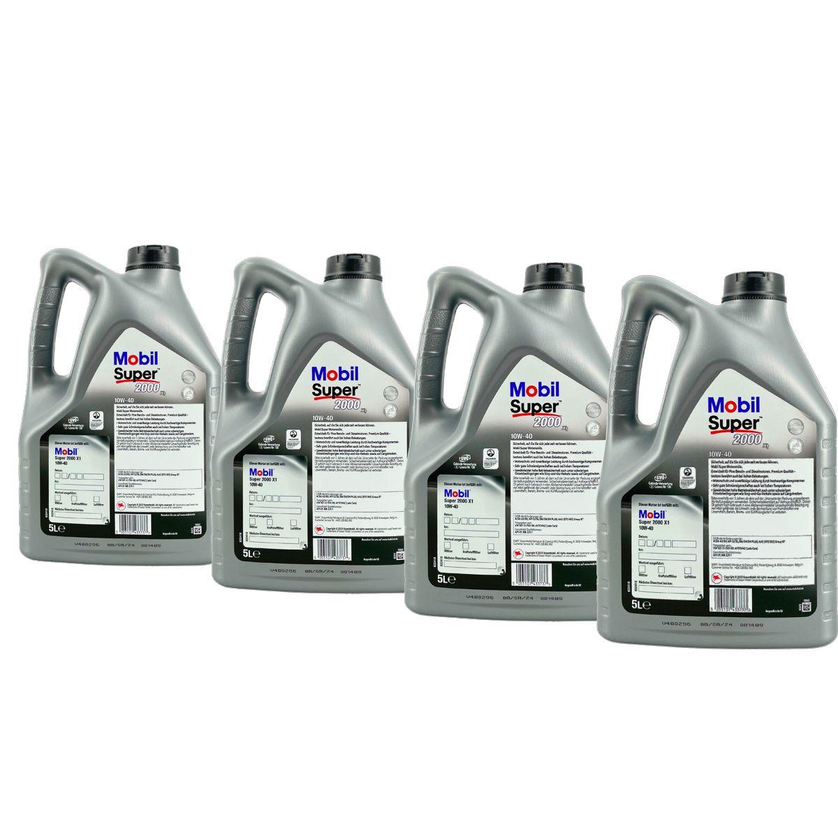 Mobil Super 2000 X1 10W-40 4x5 Liter