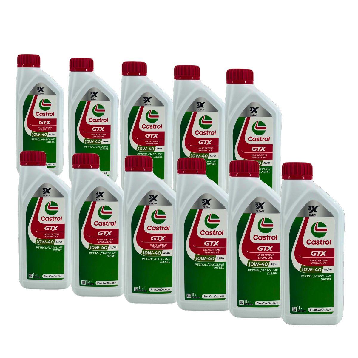Castrol GTX 10W-40 A3/B4 11x1 Liter