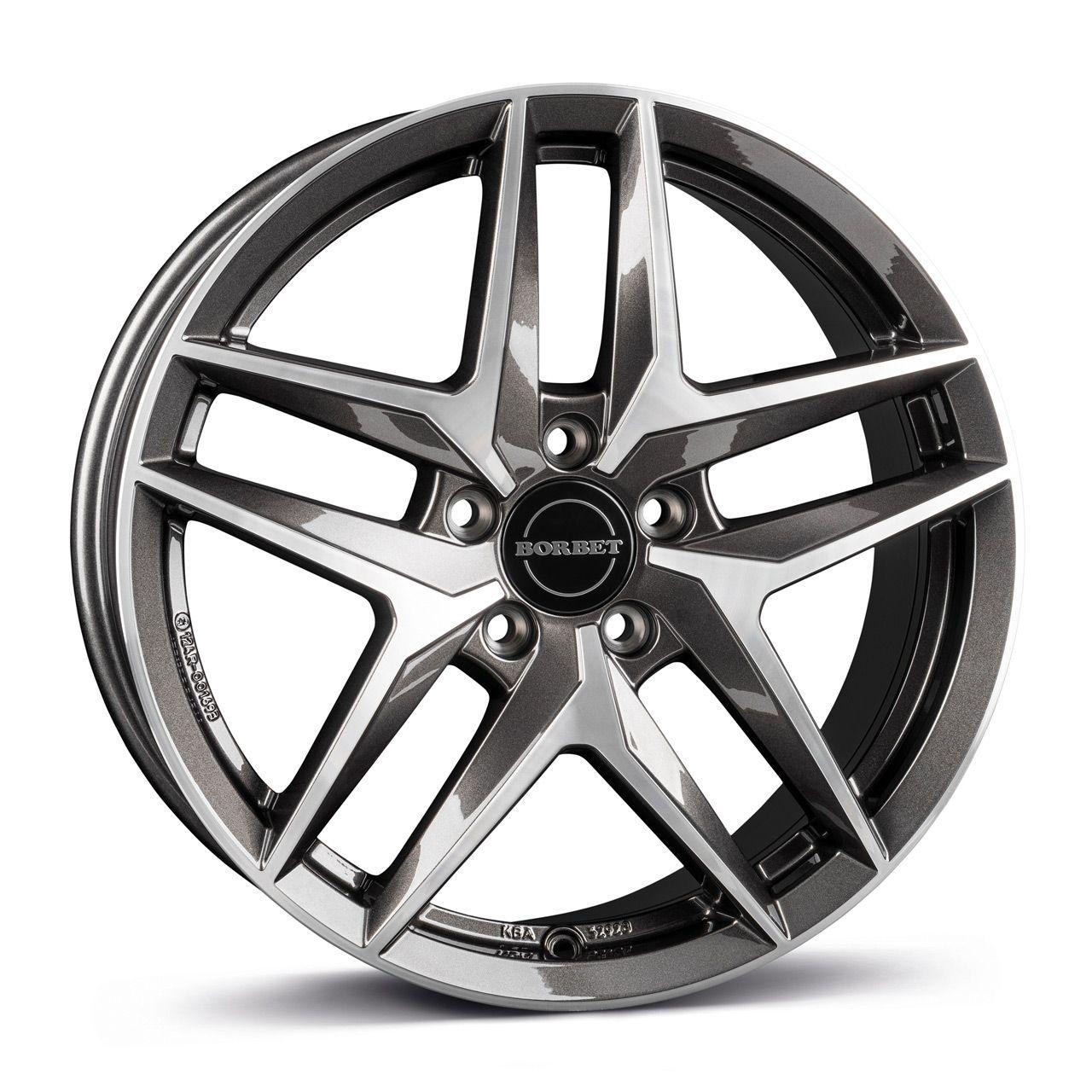 BORBET DESIGN Z mistral anthracite glossy polished 8.0Jx19 5x112 ET46
