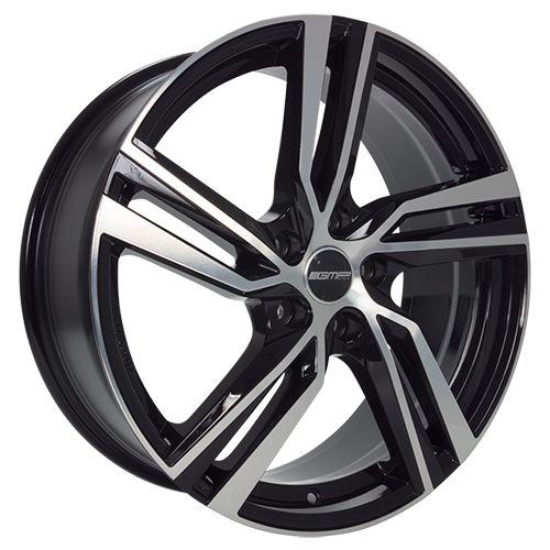 GMP ARCAN schwarz diamantgeschliffen 7.5Jx19 5x114.3 ET50