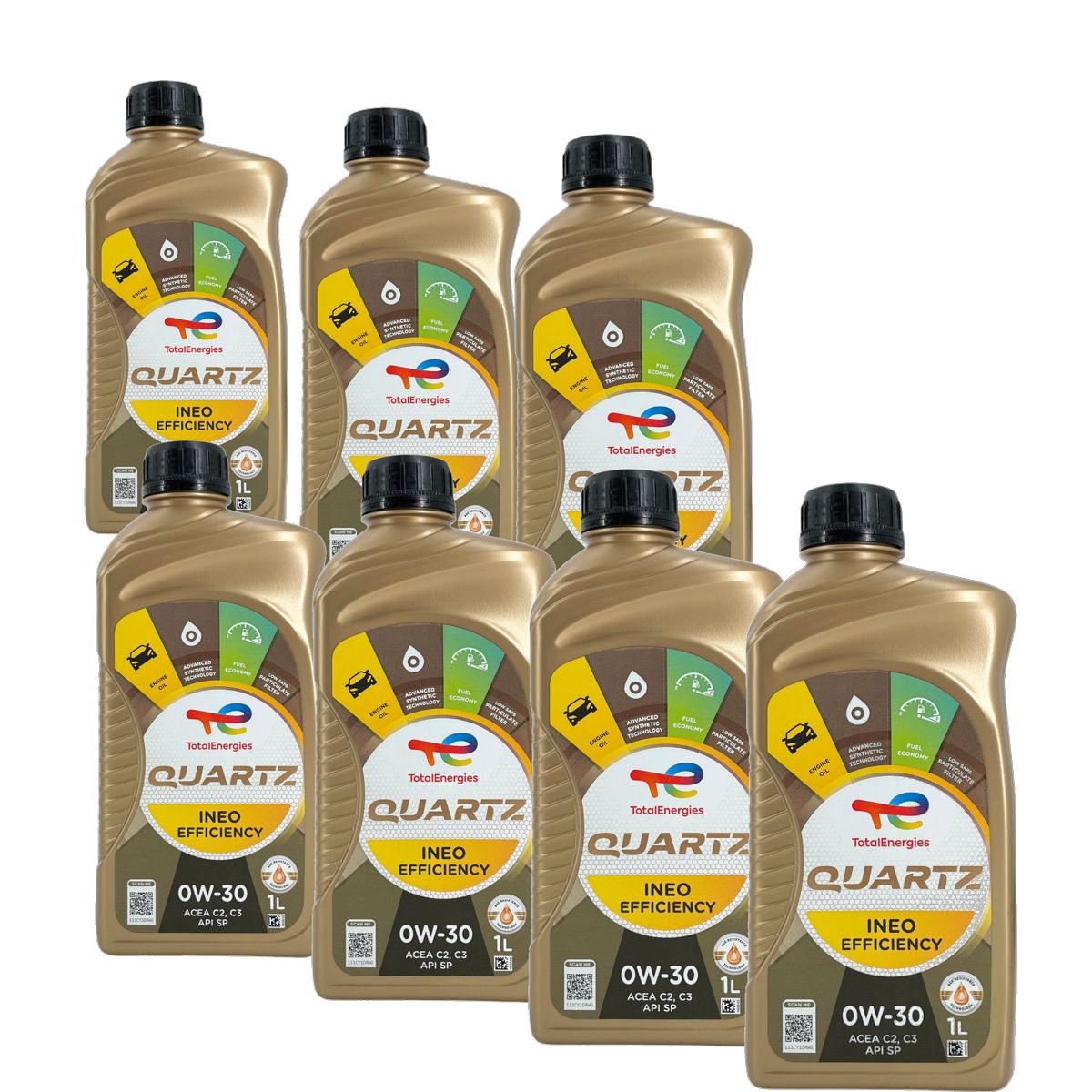 Total Quartz Ineo Efficiency 0W-30 7x1 Liter