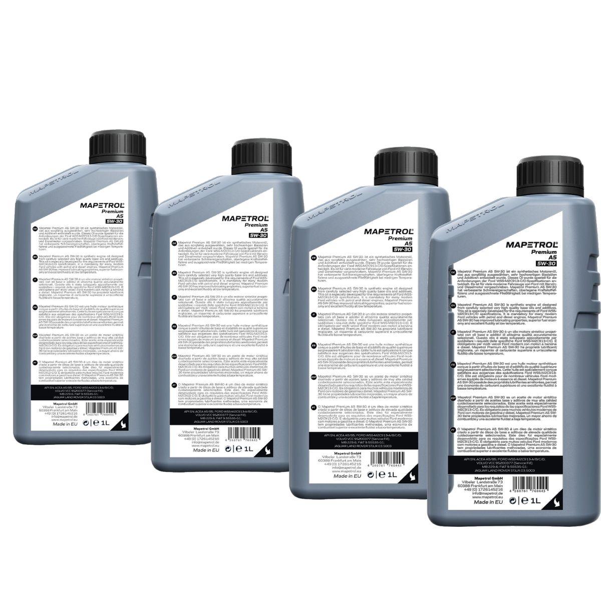 Mapetrol Premium A5 5W-30 4x1 Liter