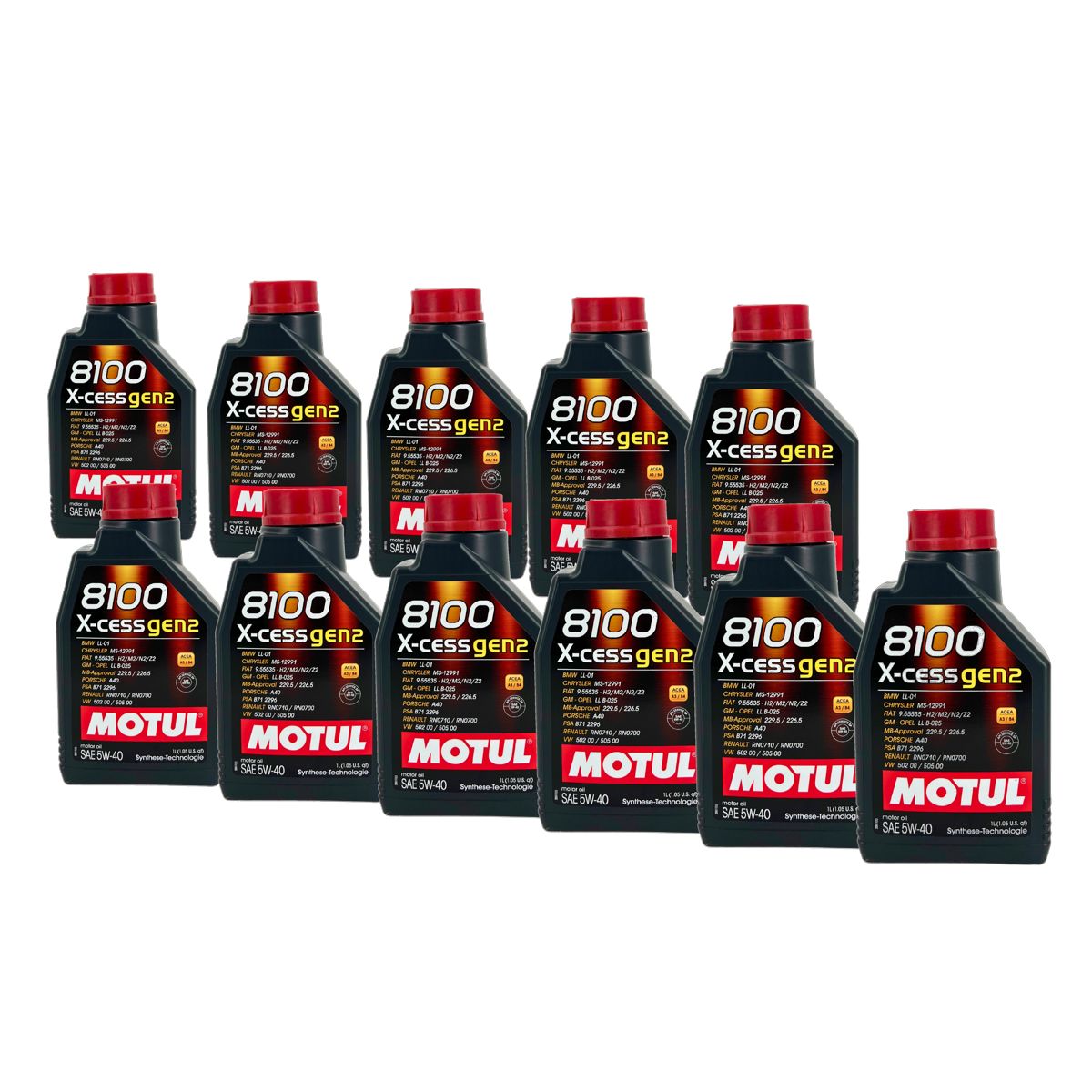 Motul 8100 X-cess GEN2 5W-40 11x1 Liter