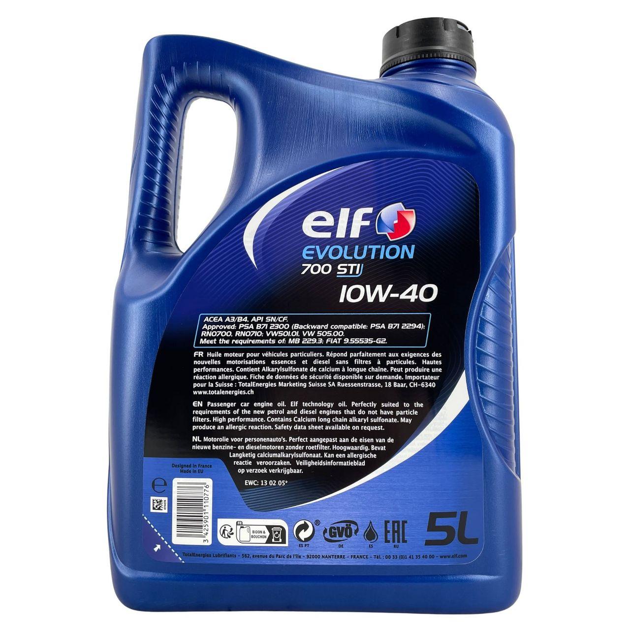 Elf Evolution 700 STI 10W-40 5 Liter