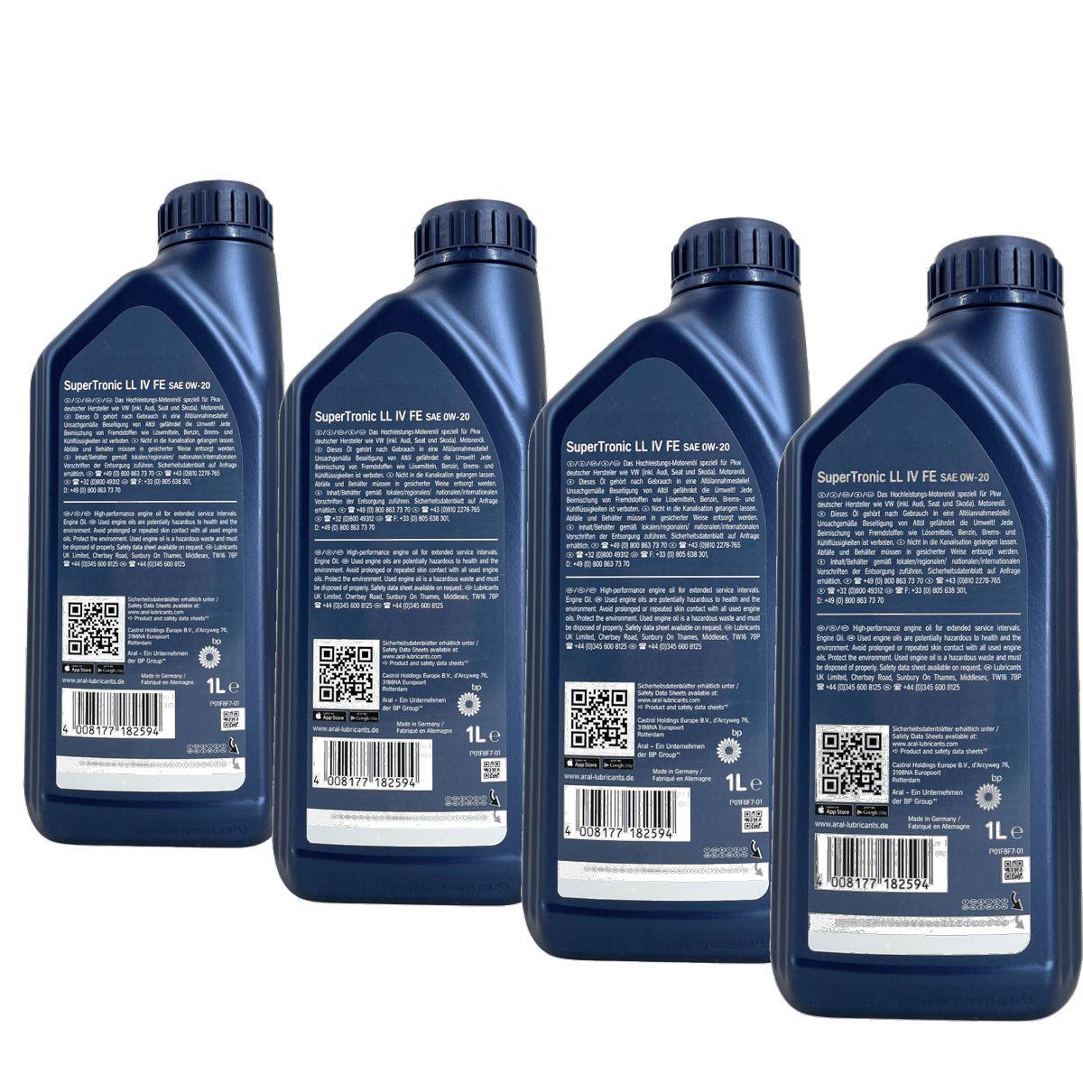 Aral SuperTronic LL IV FE 0W-20 4x1 Liter