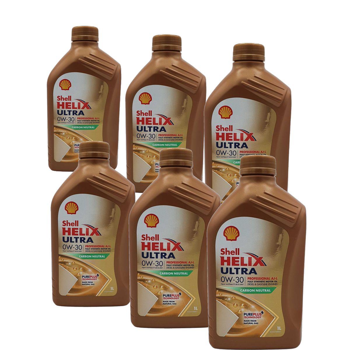 Shell Helix Ultra Professional AJ-L 0W-30 6x1 Liter