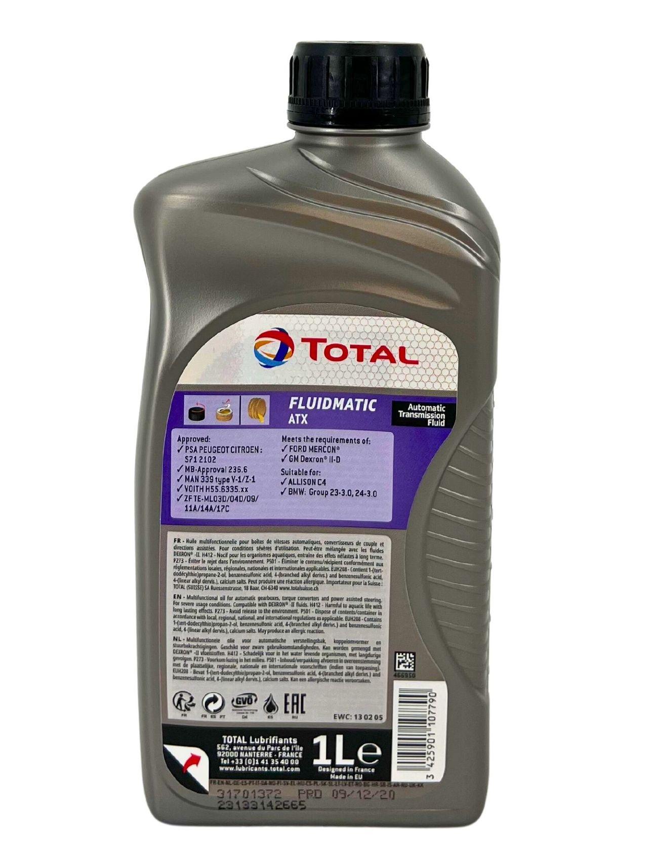 Total Fluidmatic ATX 1 Liter