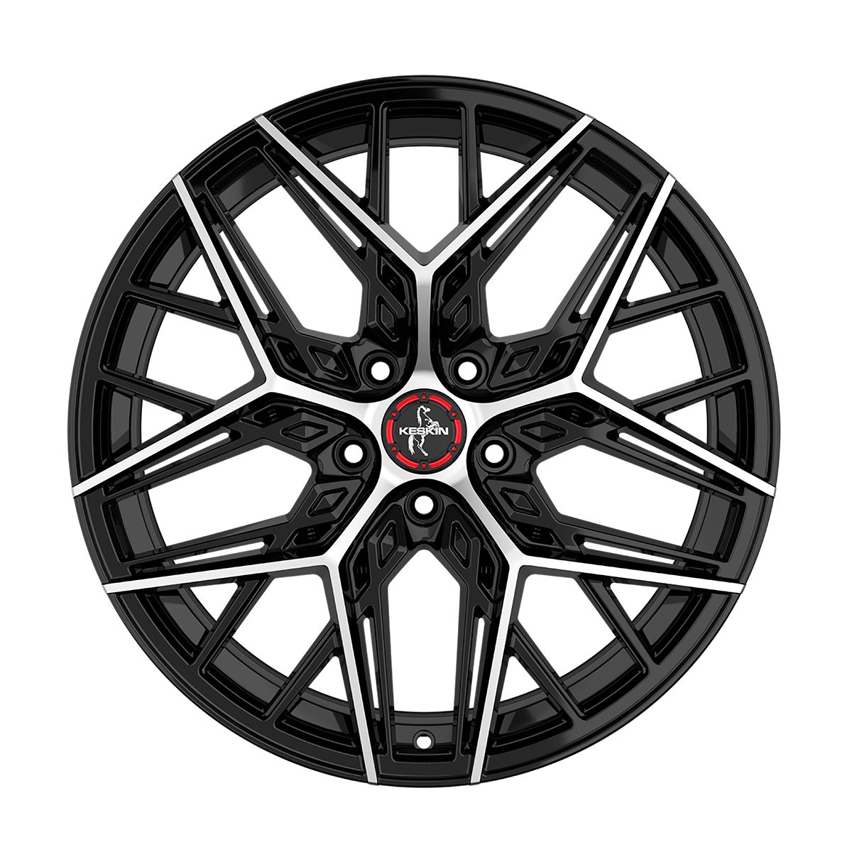 KESKIN WHEELS KT25 PEARL black front polished 8.5Jx20 5x114.3 ET45