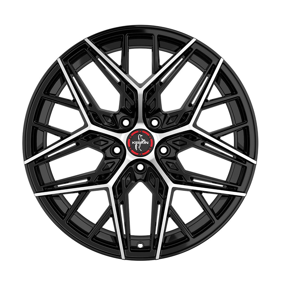 KESKIN WHEELS KT25 PEARL black front polished 8.5Jx20 5x120 ET30