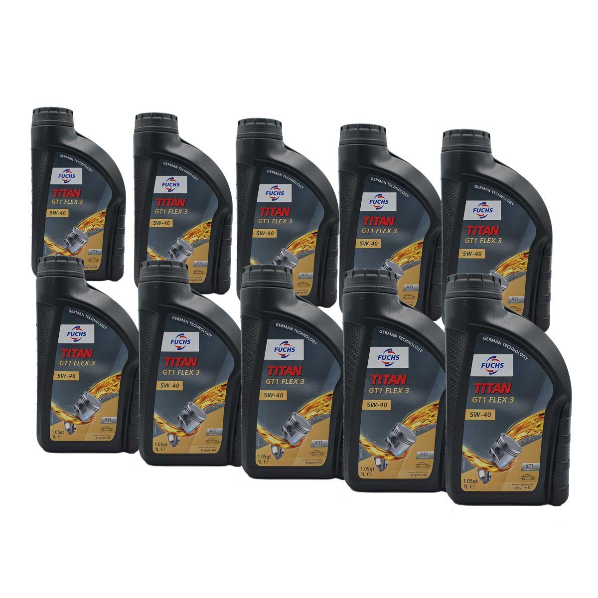 Fuchs Titan GT1 Flex 3 5W-40 10x1 Liter