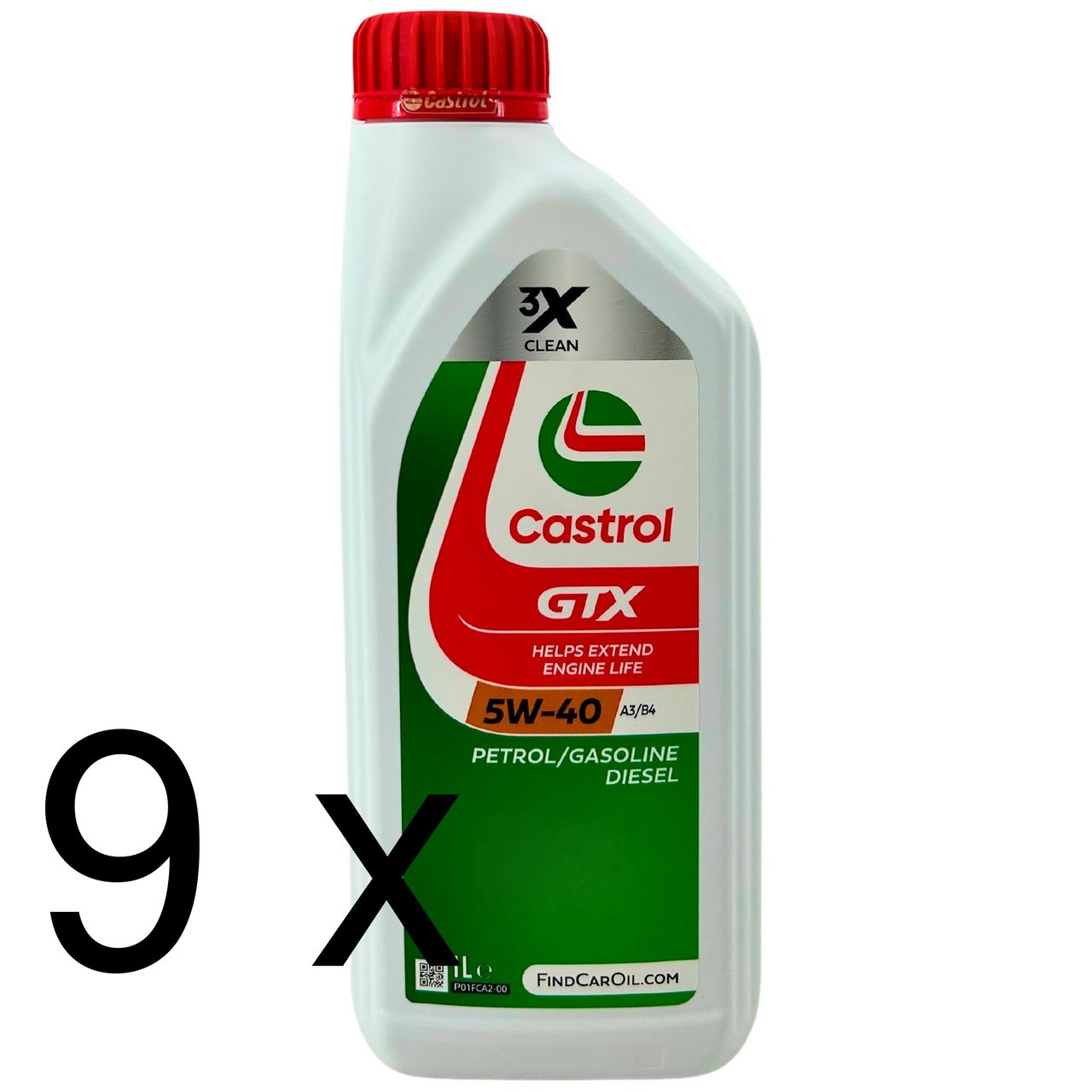 Castrol GTX 5W-40 A3/B4 9x1 Liter