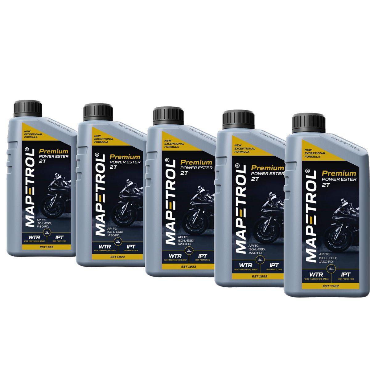 Mapetrol Premium Power Ester 2T 5x1 Liter