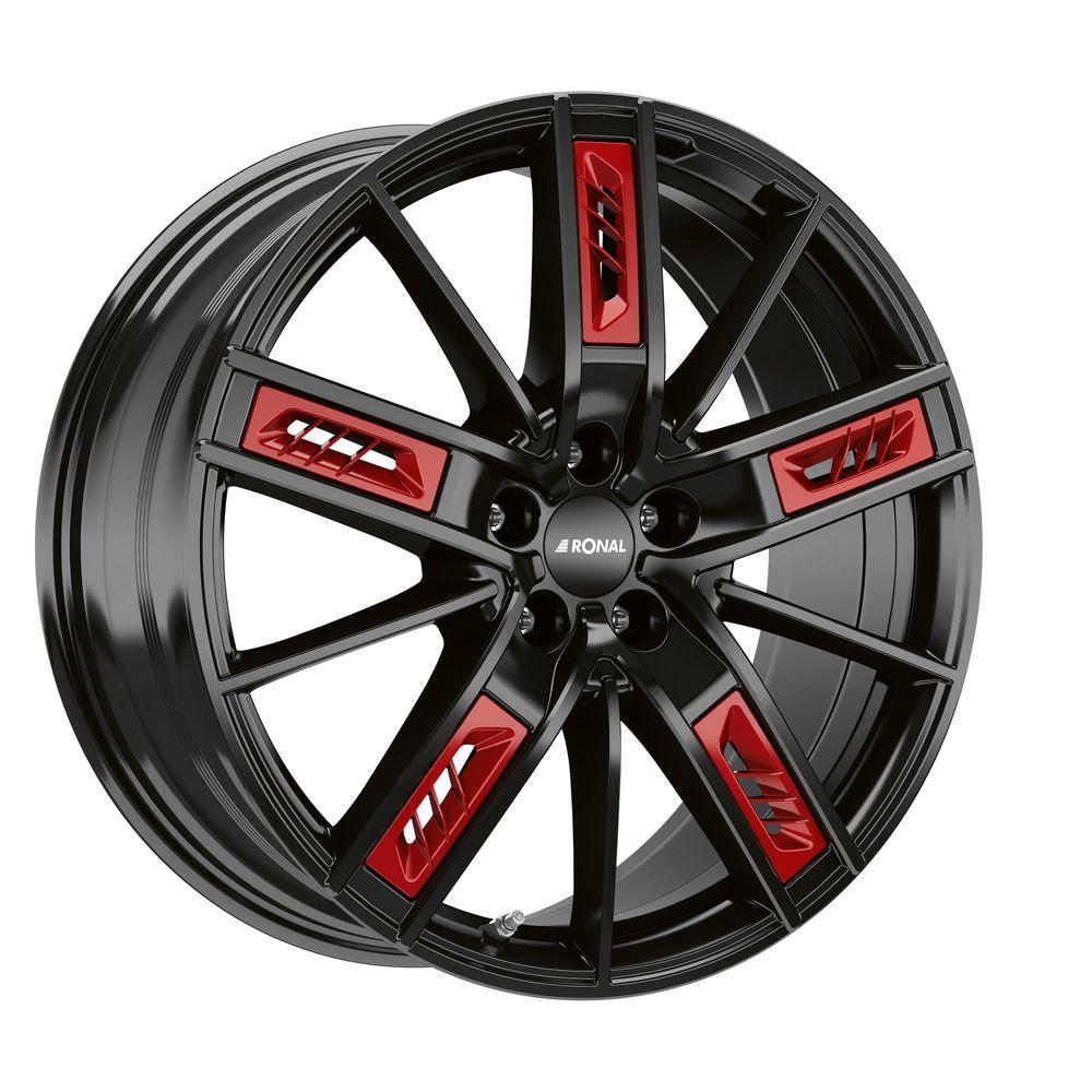 RONAL RONAL R67 RED LEFT jetblack 8.0Jx18 5x112 ET50