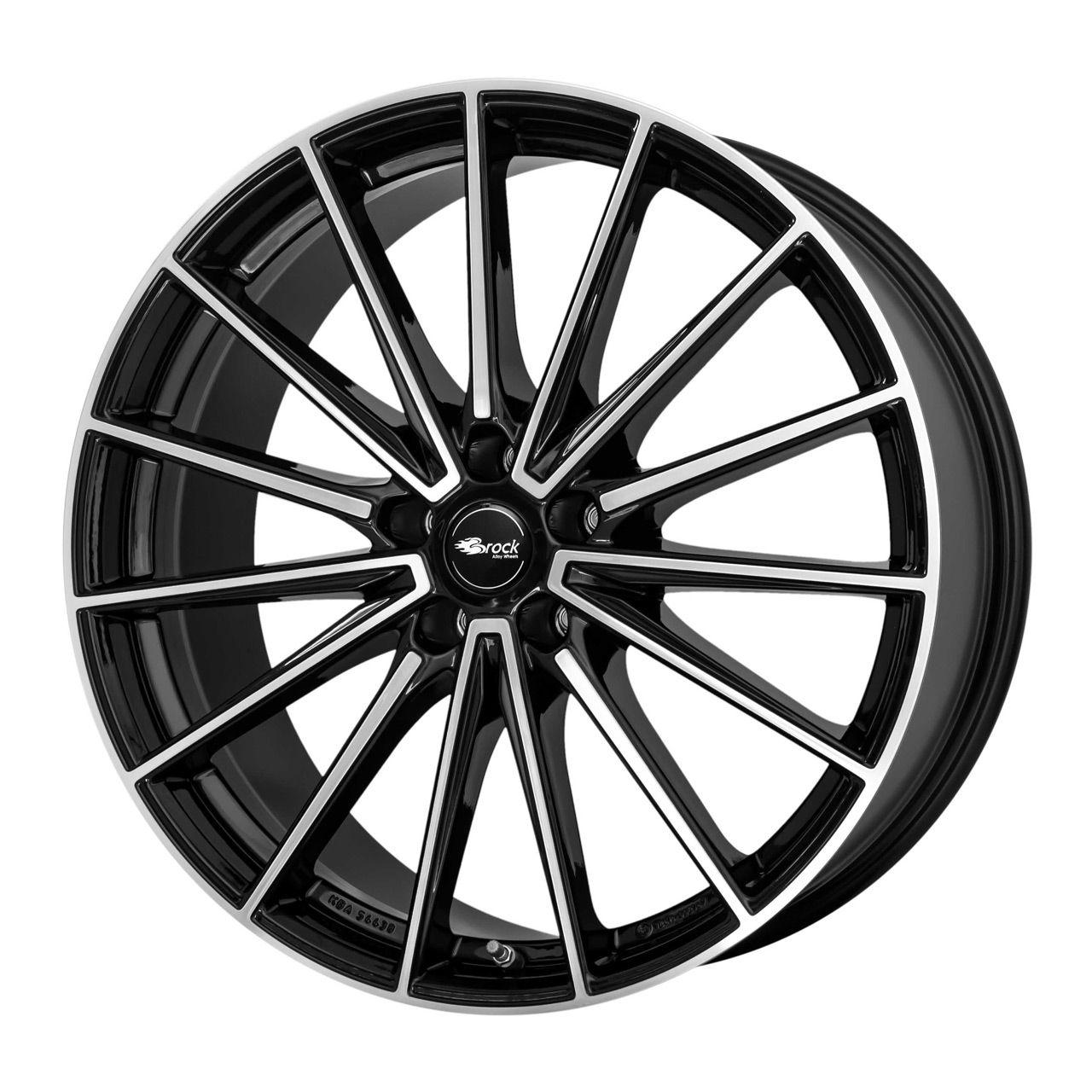 Brock B43 Schwarz Glanz Voll-poliert (sgvp) 8.0Jx20 5x114.3 ET45