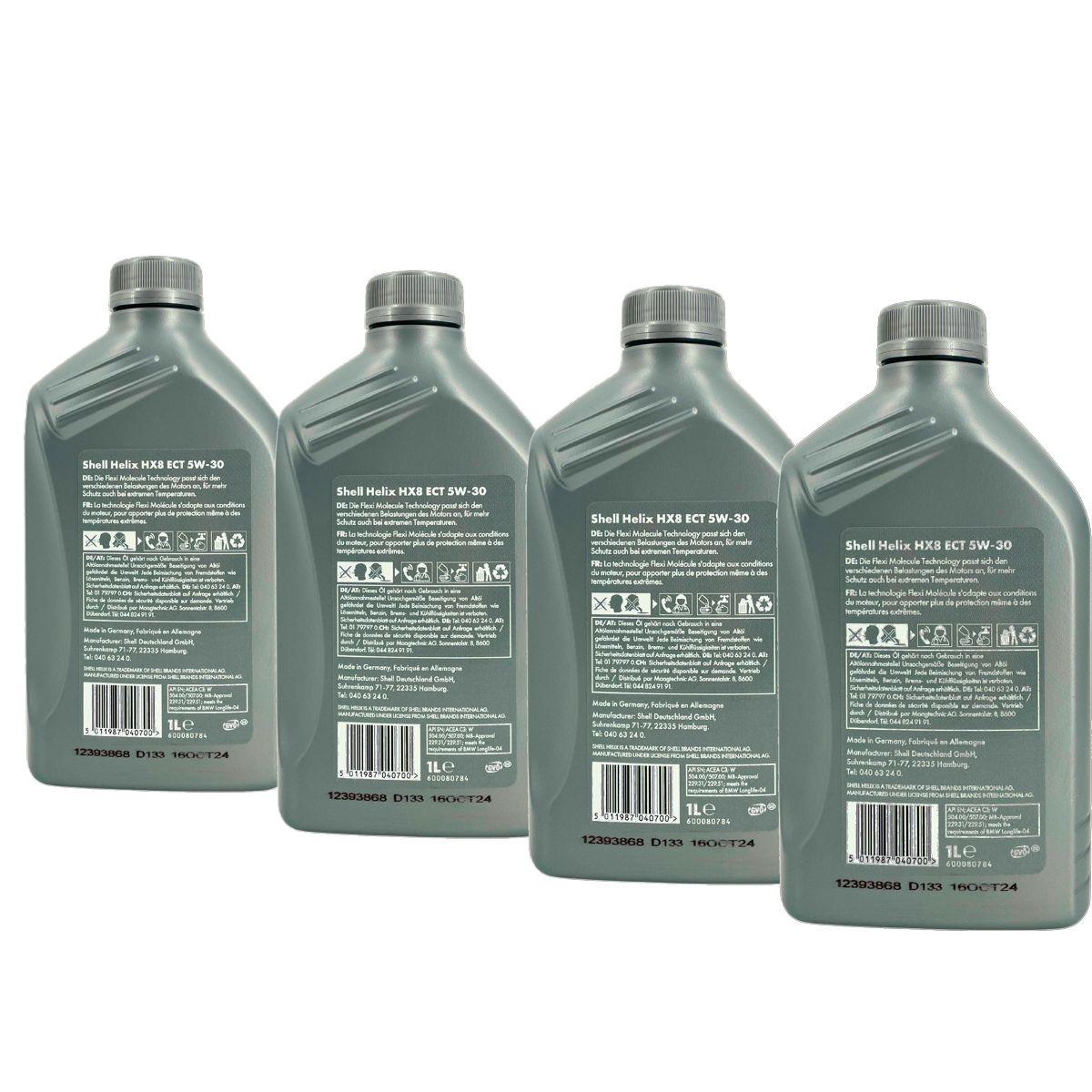 Shell Helix HX8 5W-30 ECT 4x1 Liter