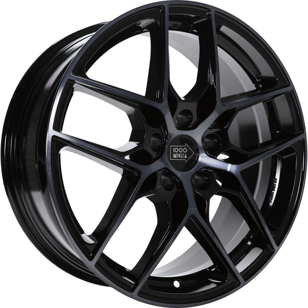 1000 MIGLIA MM1004 gloss black dark polished 8.5Jx20 5x112 ET35