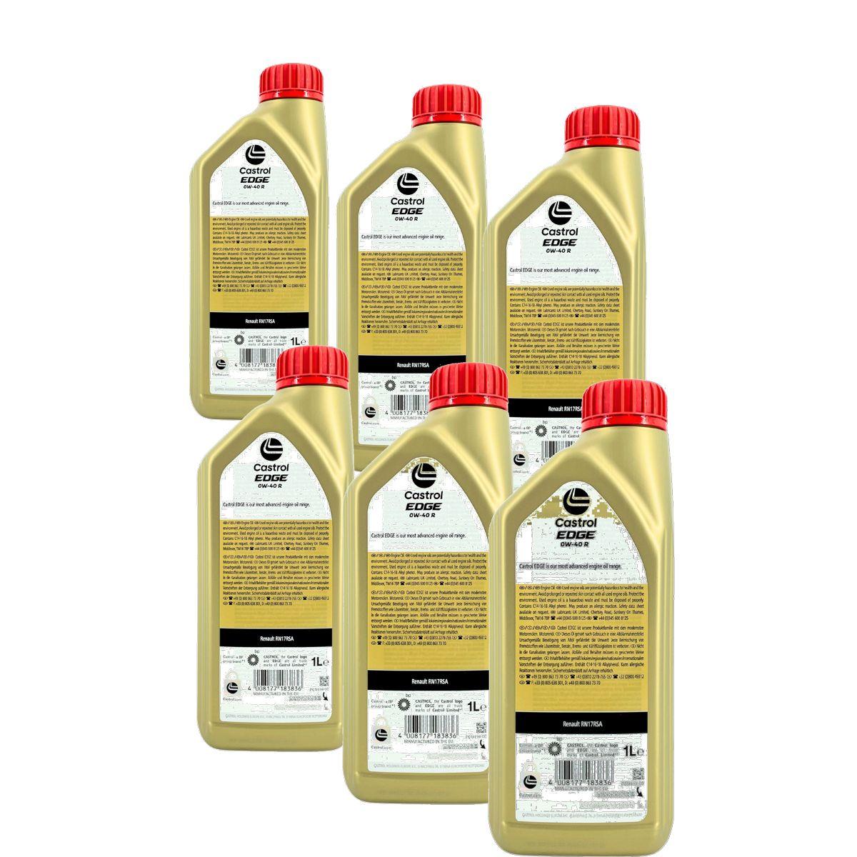 Castrol Edge 0W-40 R 6x1 Liter