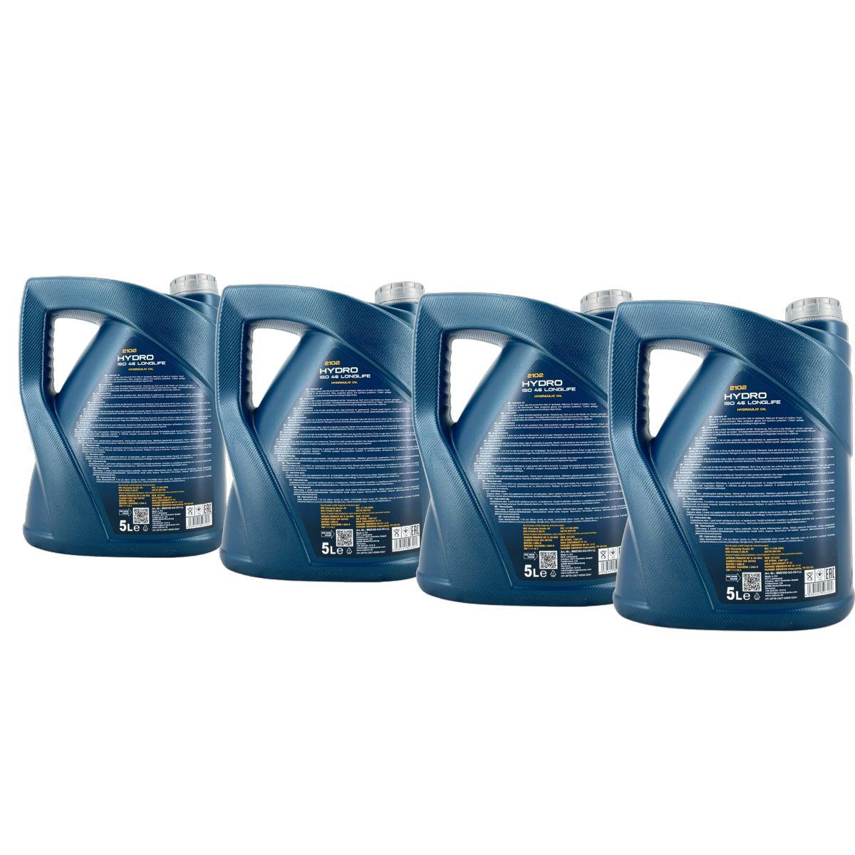 Mannol Hydro ISO 46 Longlife 4x5 Liter