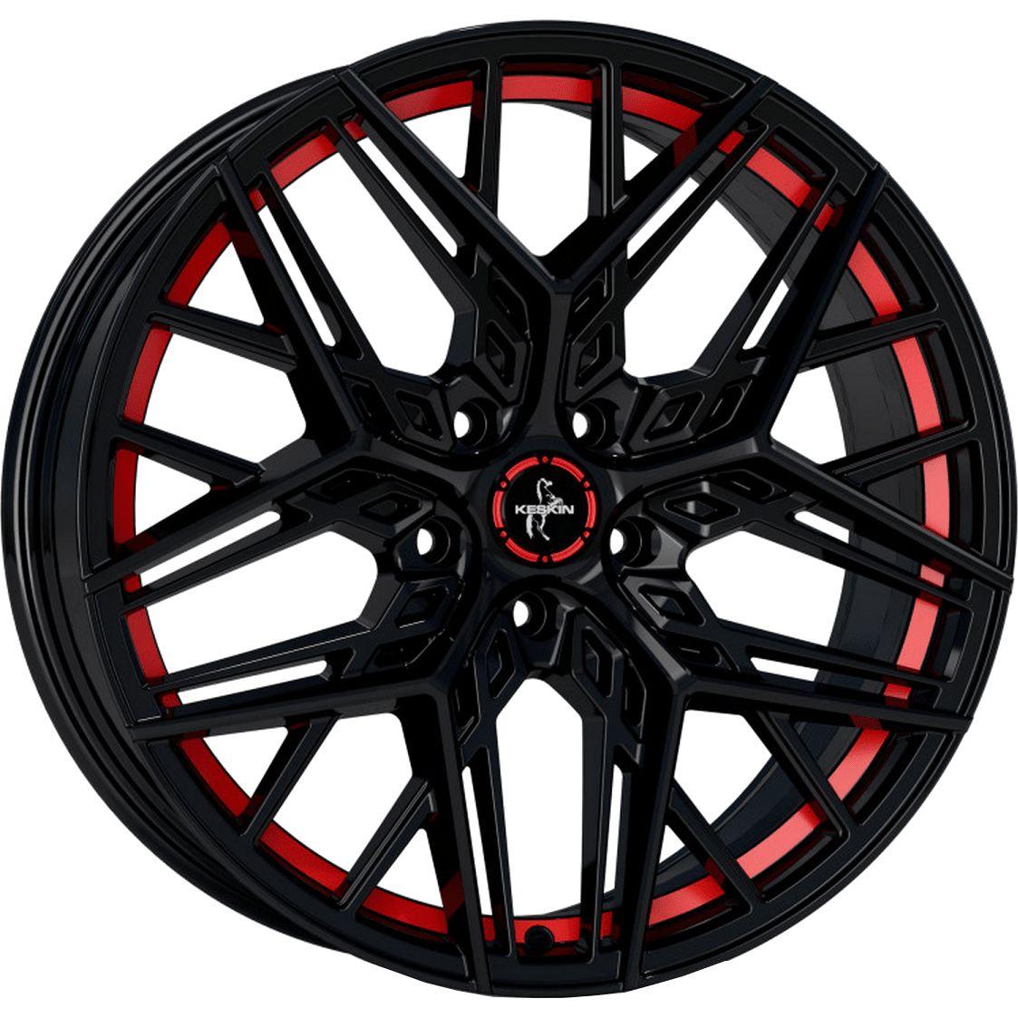 KESKIN WHEELS KT25 PEARL black painted red inside 8.5Jx20 5x120 ET30