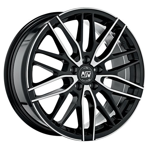 MSW (OZ) MSW 72 gloss black full polished 7.0Jx17 5x100 ET35