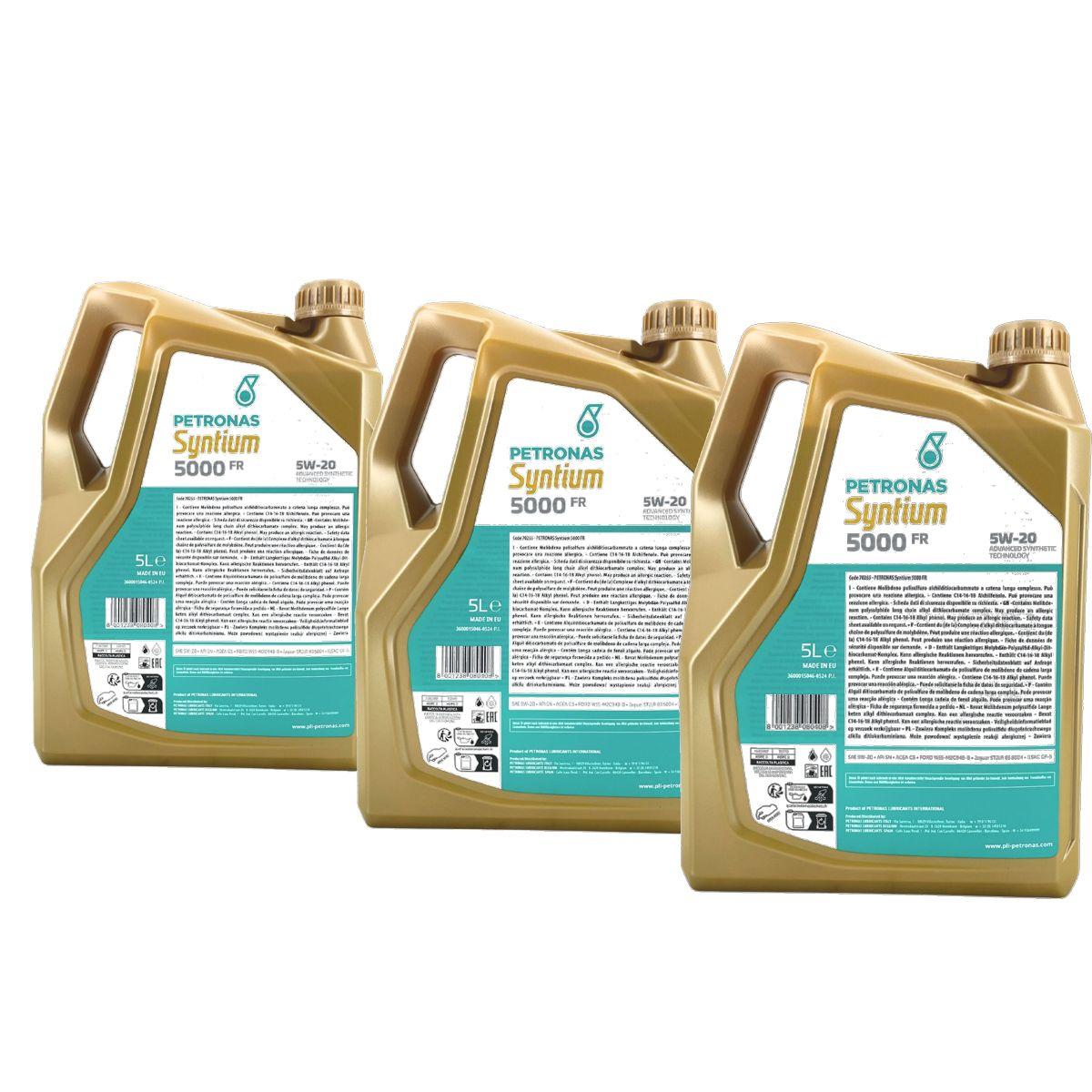 Petronas Syntium 5000 FR 5W-20 SN 3x5 Liter