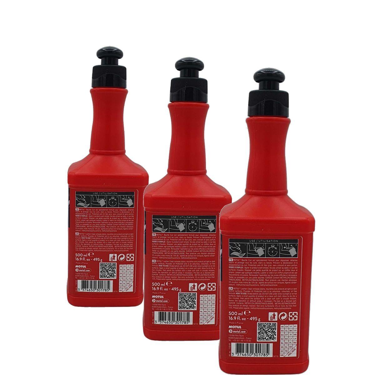 Motul Car Care Leather Clean Lederreiniger 3x500 ML