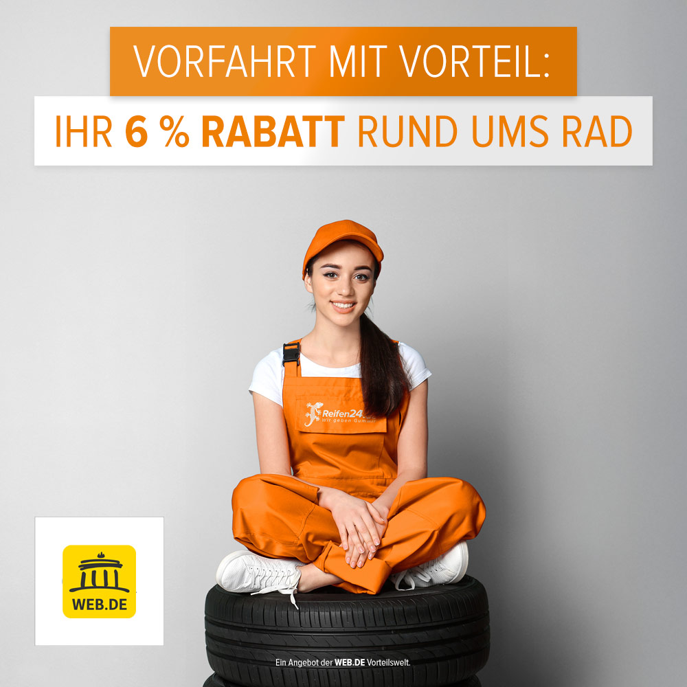 Vorfahrt mit Vorteil - Ihr 6 % Rabatt rund ums Rad.