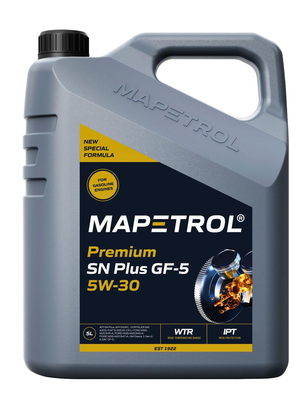 Mapetrol Premium SN Plus GF-5 5W-30 5 Liter