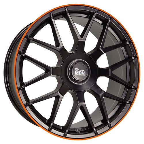 MAM WHEELS MAM GT1 matt black lip orange 9.5Jx19 5x112 ET42