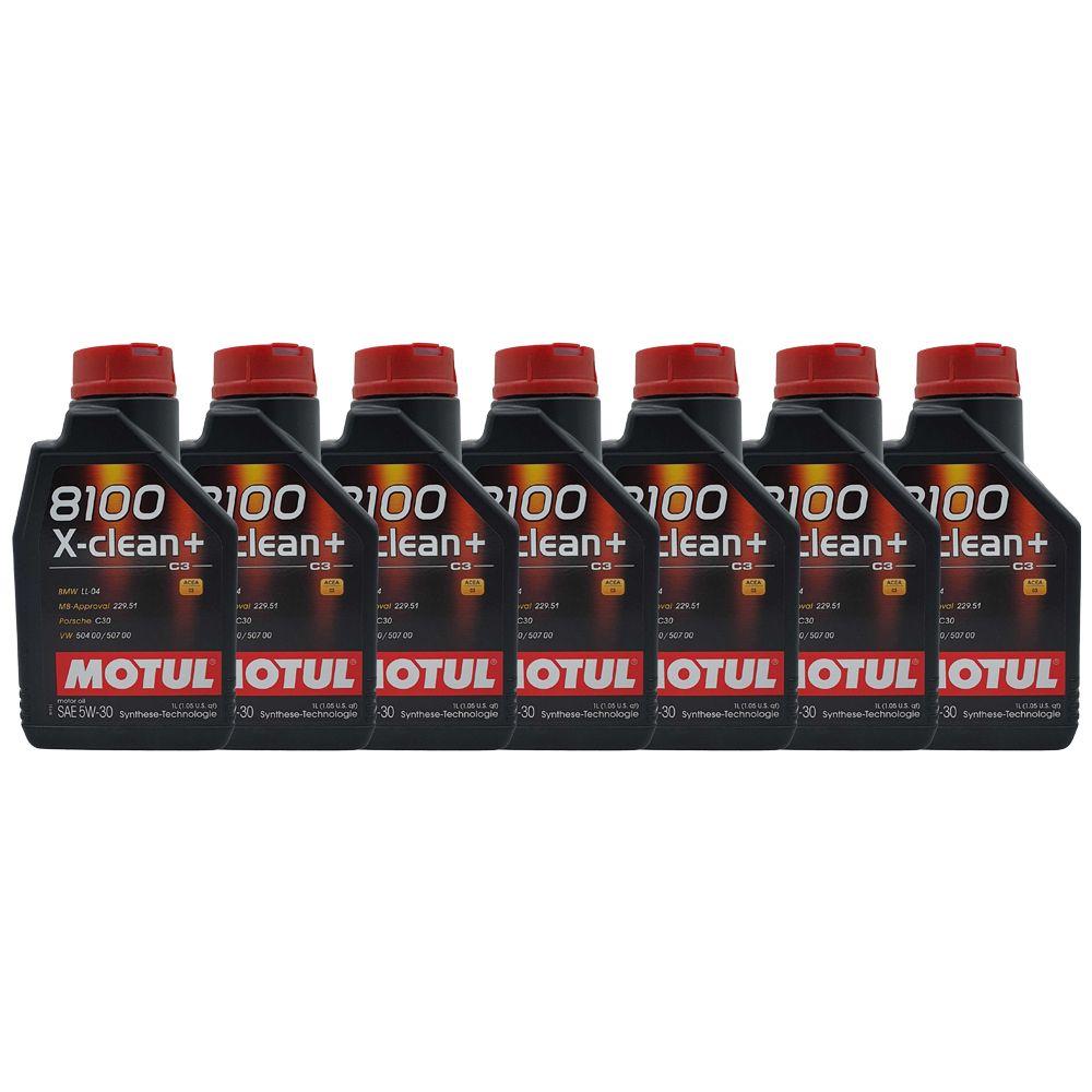 Motul 8100 X-Clean+ 5W-30 Motoröl – 1 Liter – Hochleistungsöl Für Moderne Motoren