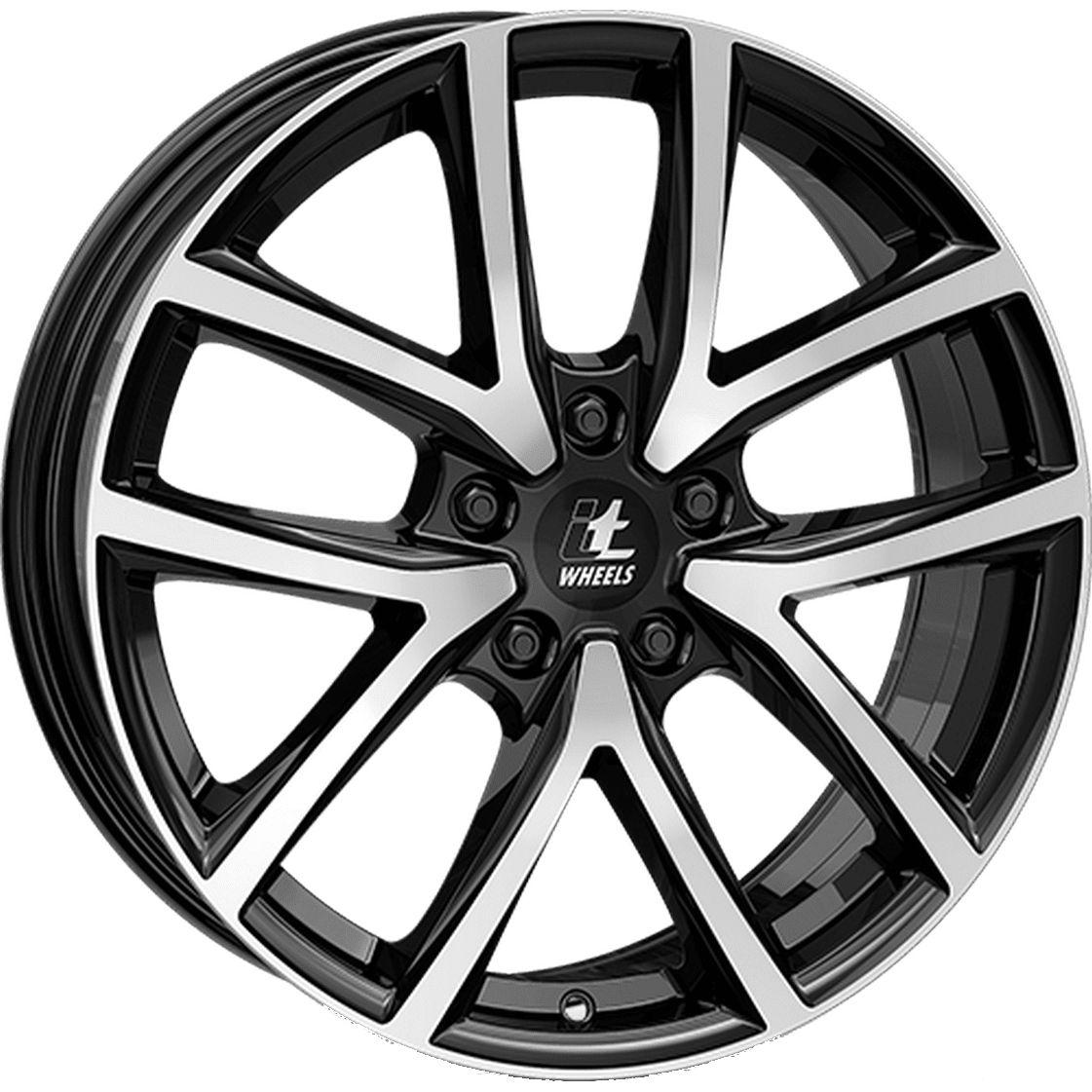 ITWHEELS MIRA shiny black polished front 7.0Jx17 5x108 ET45