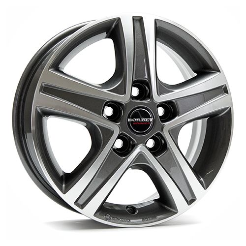 BORBET DESIGN CWD mistral anthrazit poliert 6.5Jx16 5x112 ET52
